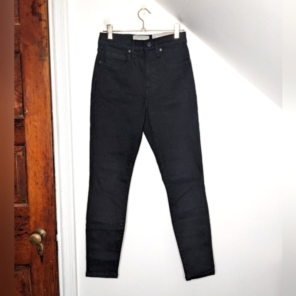 EVERLANE Authentic Stretch High-Rise Skinny in Black NEW Size 26 Ankle